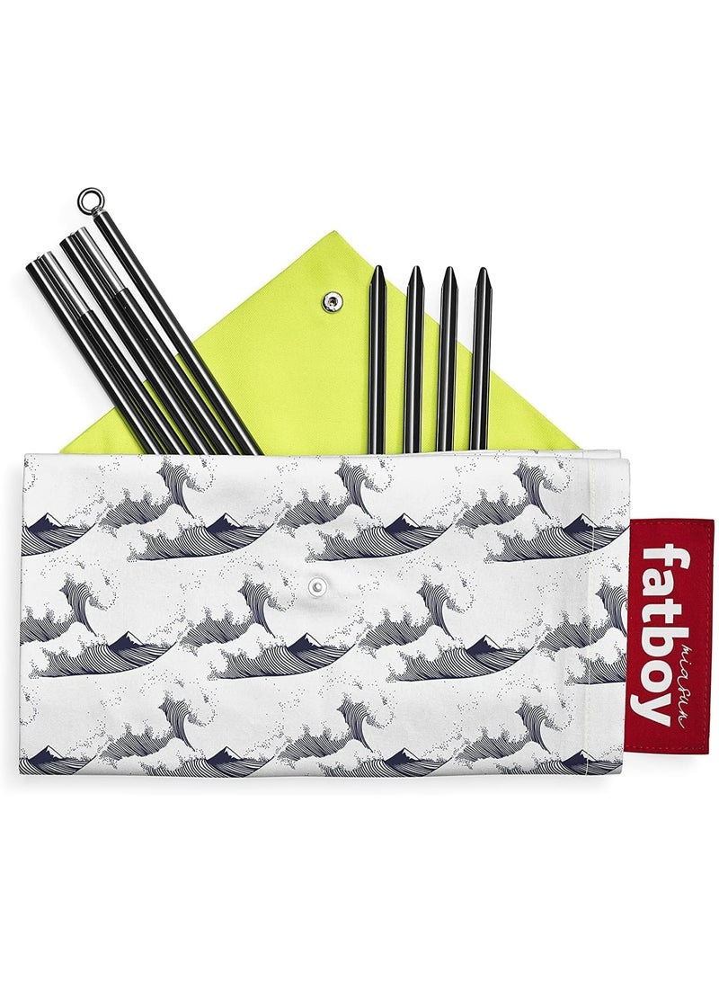 Fatboy Miasun Beach Tent |3 m² of shade | Fits 2 adults and 2 kids | cotton fabric with aluminum poles and ground pegs | Lightweight and compact | 330x190x140 cm - Fuji - Image 3